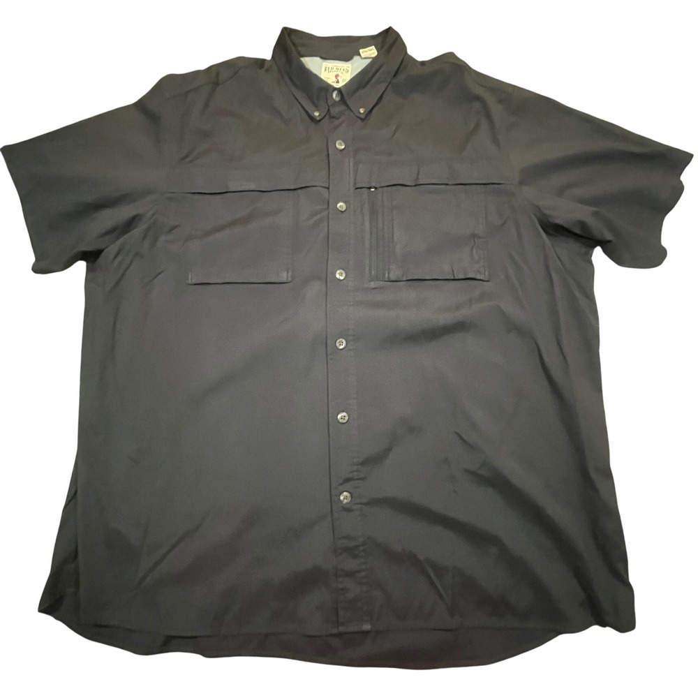 RedHead Mens 3XL Short Sleeve Fishing Shirt Charcoal Grey Ventilated Mesh Back